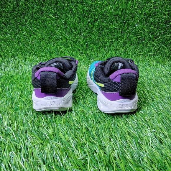 Nike Star Runner 4 Teal Purple Cosmo Baby Toddler Boy Girl Size 6C With Box - Picture 5 of 10